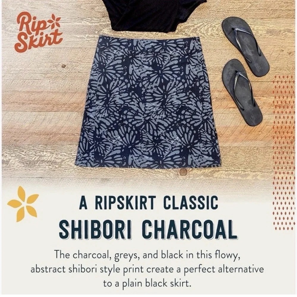 RipSkirt Hawaii Shibori Wrap Travel Skirt LG Quick Dry Beach Vacation - Picture 12 of 14